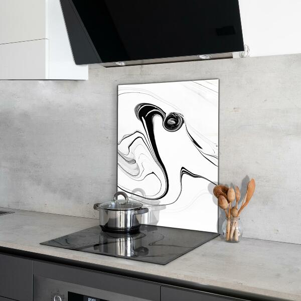 Glass printed splashbacks Monochrome watercolor