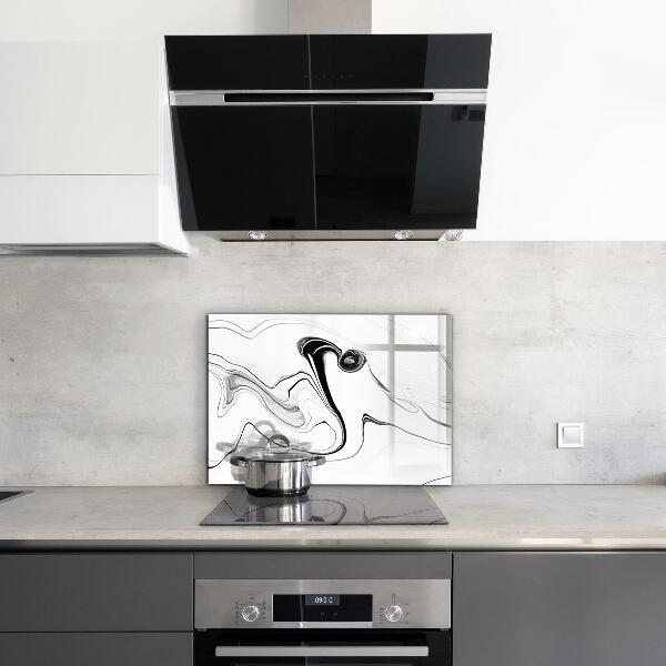 Glass printed splashbacks Monochrome watercolor