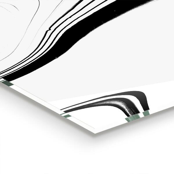Glass printed splashbacks Monochrome watercolor