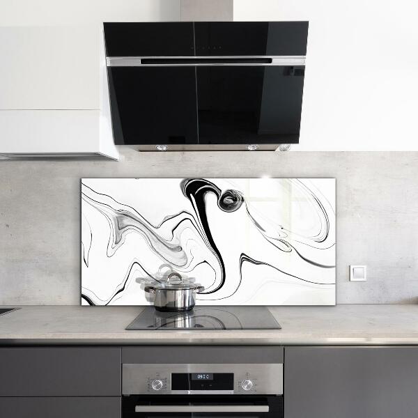 Glass printed splashbacks Monochrome watercolor