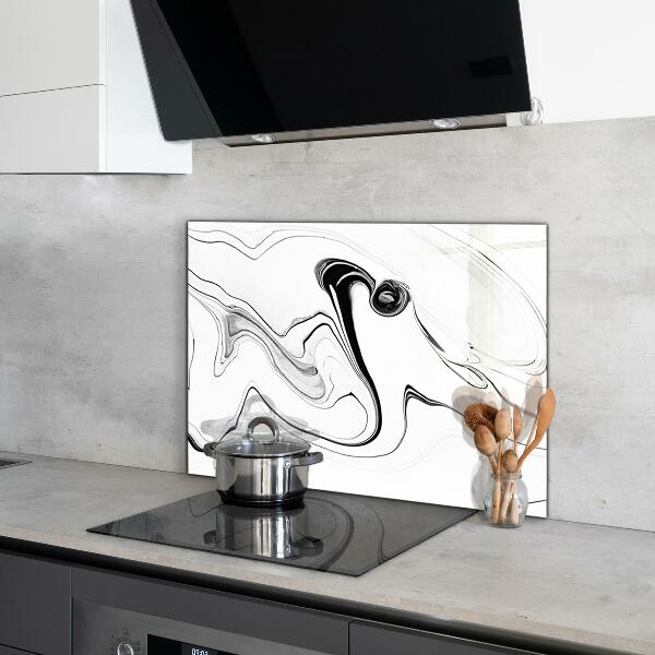 Glass printed splashbacks Monochrome watercolor