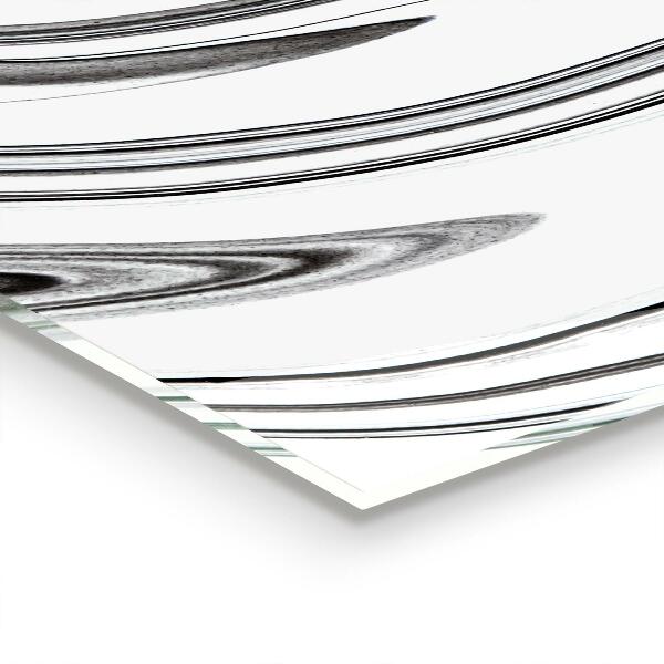 Kitchen wall panels Watercolor black and white