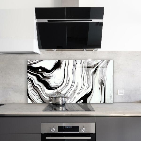 Kitchen wall panels Watercolor black and white