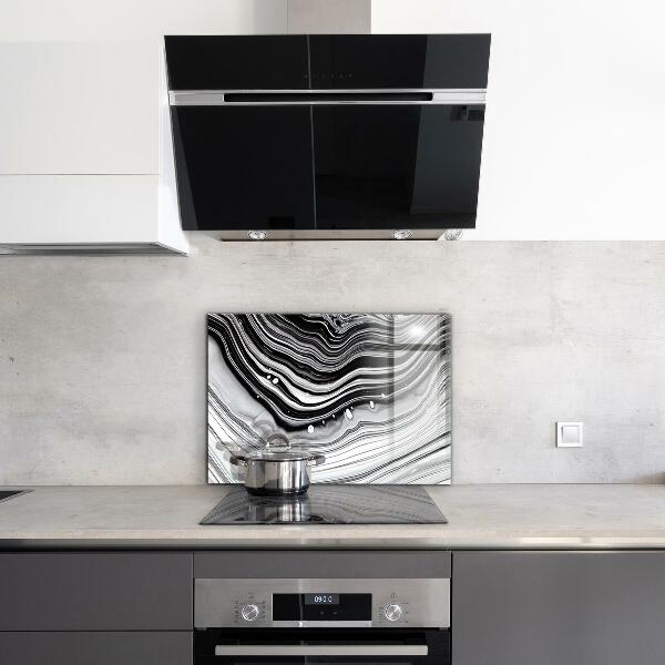 Glass printed splashbacks Monochrome abstraction