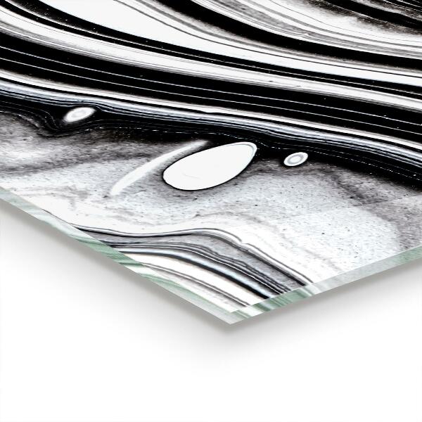 Glass printed splashbacks Monochrome abstraction