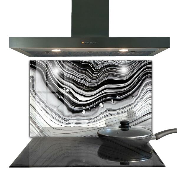 Glass printed splashbacks Monochrome abstraction