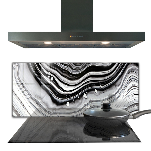 Glass printed splashbacks Monochrome abstraction