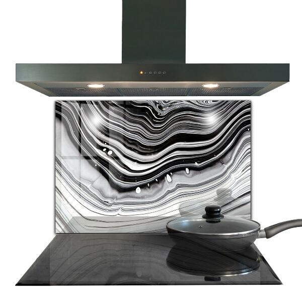 Glass printed splashbacks Monochrome abstraction