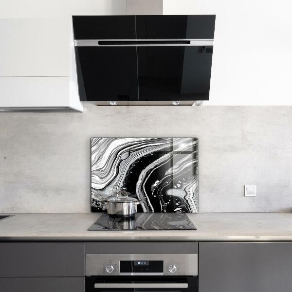 Glass printed splashbacks Monochrome abstraction