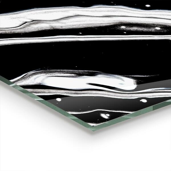 Glass printed splashbacks Monochrome abstraction