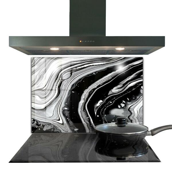 Glass printed splashbacks Monochrome abstraction