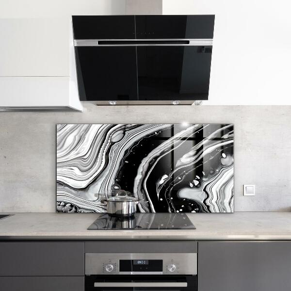 Glass printed splashbacks Monochrome abstraction