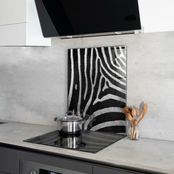 Glass printed splashbacks Zebra skin african ext
