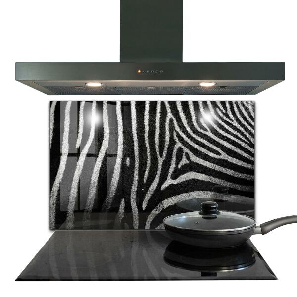 Glass printed splashbacks Zebra skin african ext