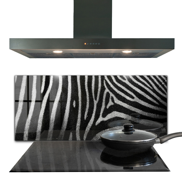 Glass printed splashbacks Zebra skin african ext