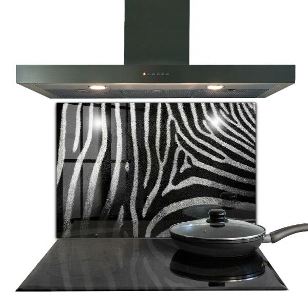 Glass printed splashbacks Zebra skin african ext