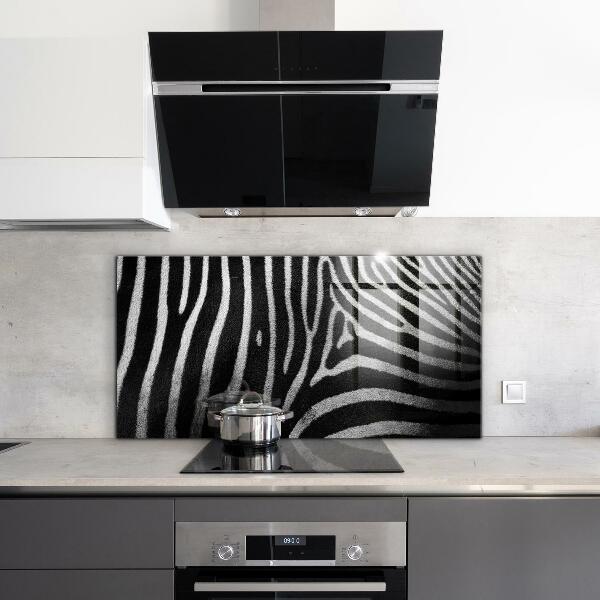 Glass printed splashbacks Zebra skin african ext