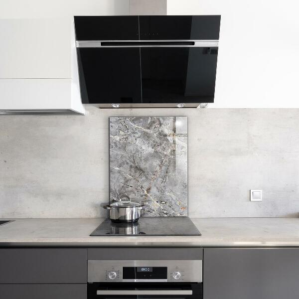 Glass printed splashbacks Gray granite marble stone