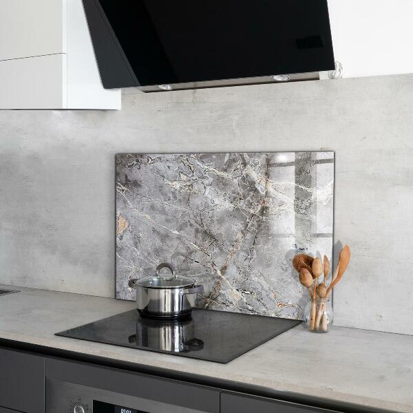 Glass printed splashbacks Gray granite marble stone