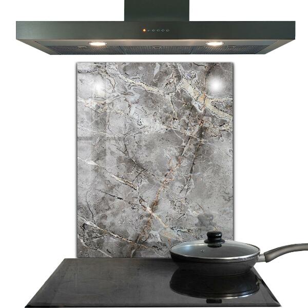 Glass printed splashbacks Gray granite marble stone