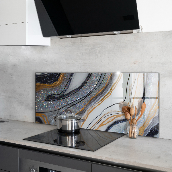 Glass printed splashbacks Marble stone texture