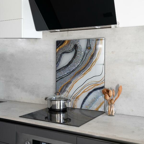 Glass printed splashbacks Marble stone texture