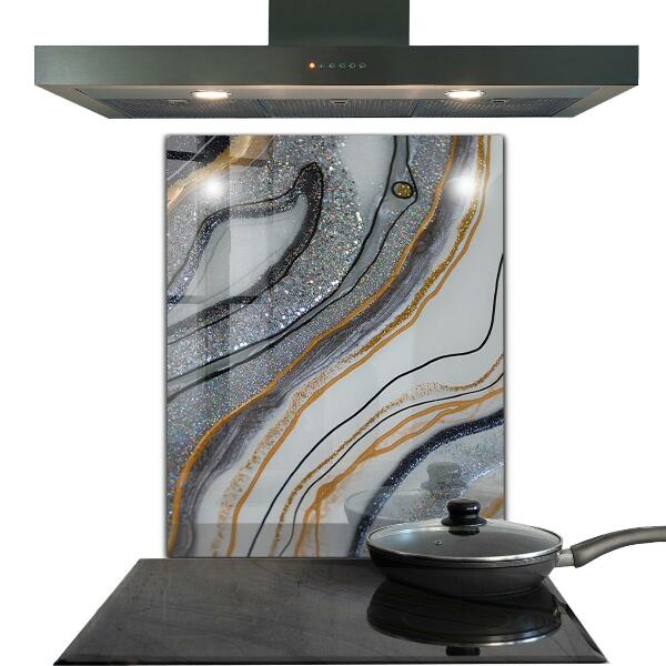 Glass printed splashbacks Marble stone texture