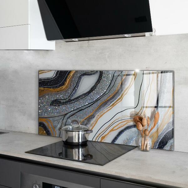 Glass printed splashbacks Marble stone texture