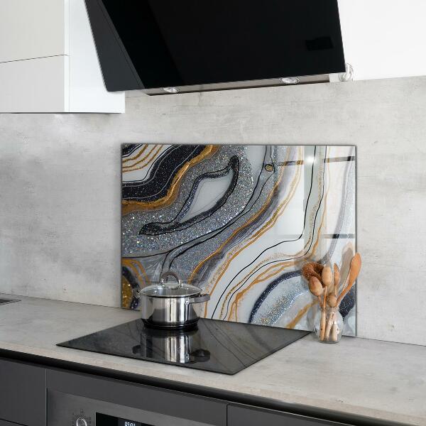 Glass printed splashbacks Marble stone texture