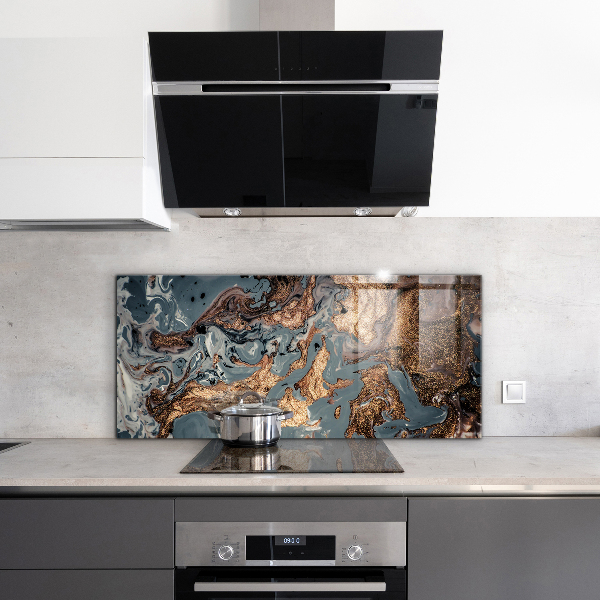 Glass printed splashbacks Marble art abstract