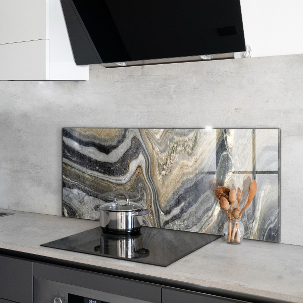 Glass printed splashbacks Granite stone marble texture