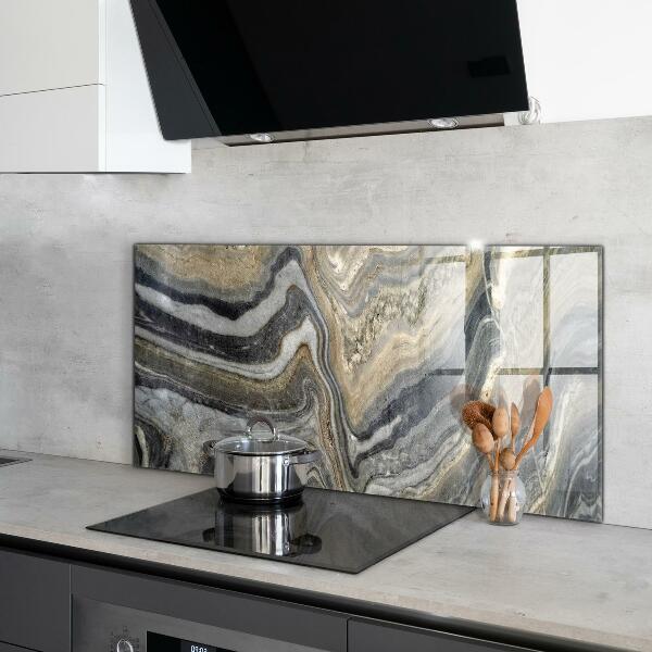 Glass printed splashbacks Granite stone marble texture