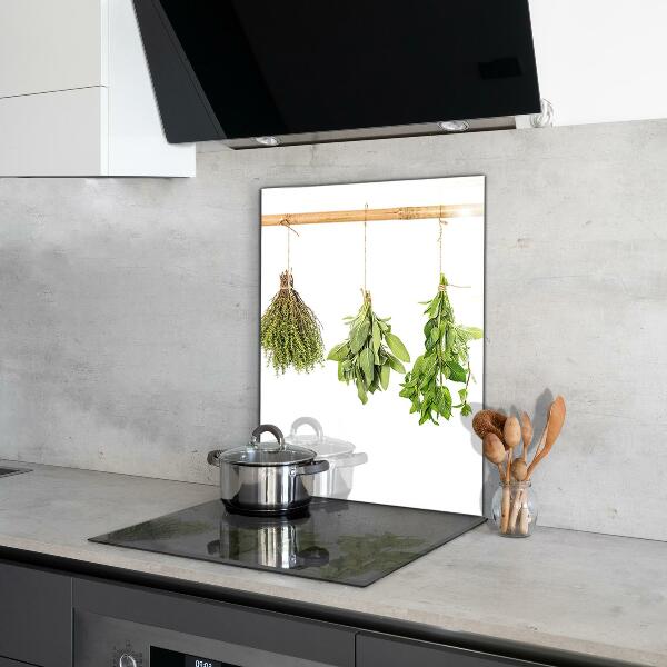 Kitchen wall panels Dried herbs power of nature