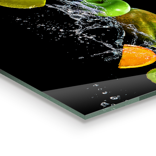 Kitchen wall panels Juicy fruits composition