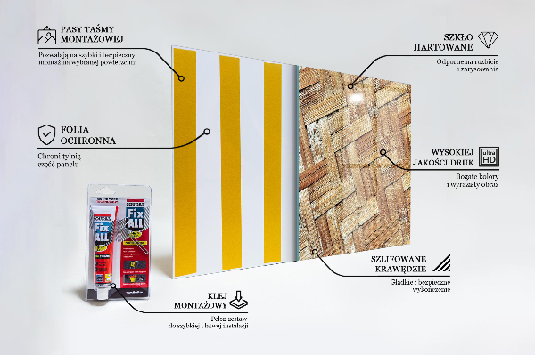 Oven splashback Braided bamboo rattan asia