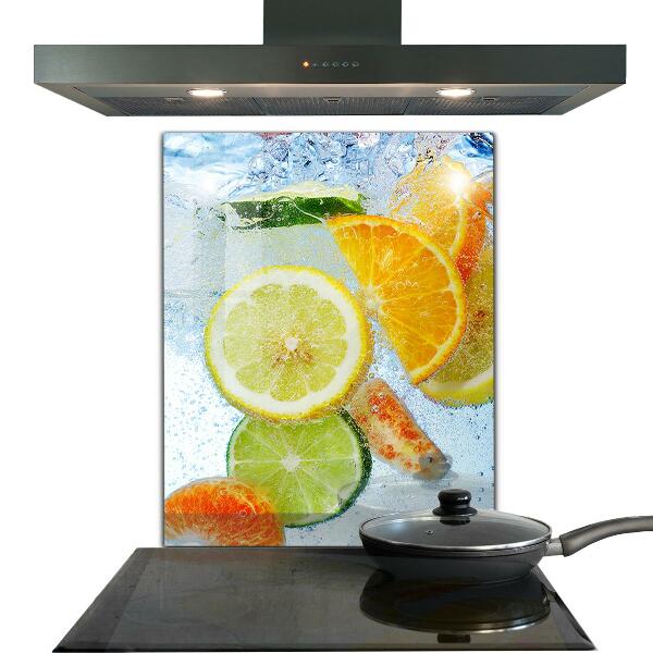 Kitchen wall panels Juicy citrus refreshment