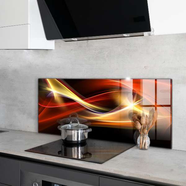 Kitchen wall panels Abstract vibrating energy