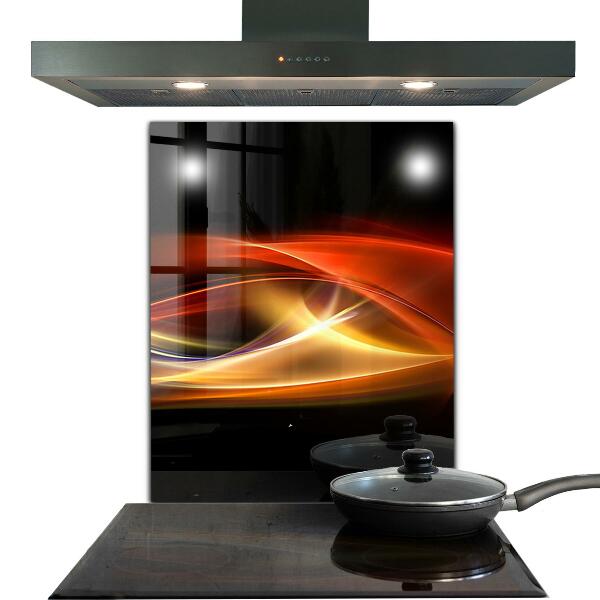 Kitchen wall panels Abstract vibrating energy