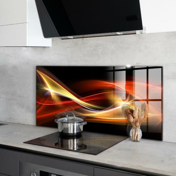 Kitchen wall panels Abstract vibrating energy