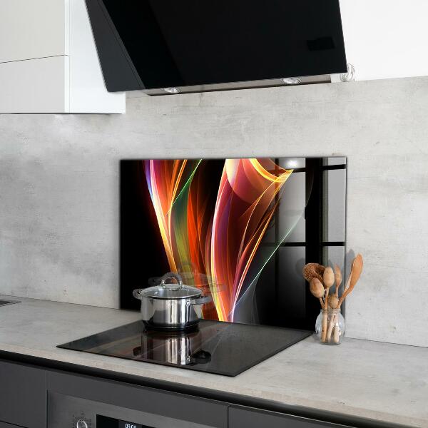 Kitchen wall panels Energy waves abstraction