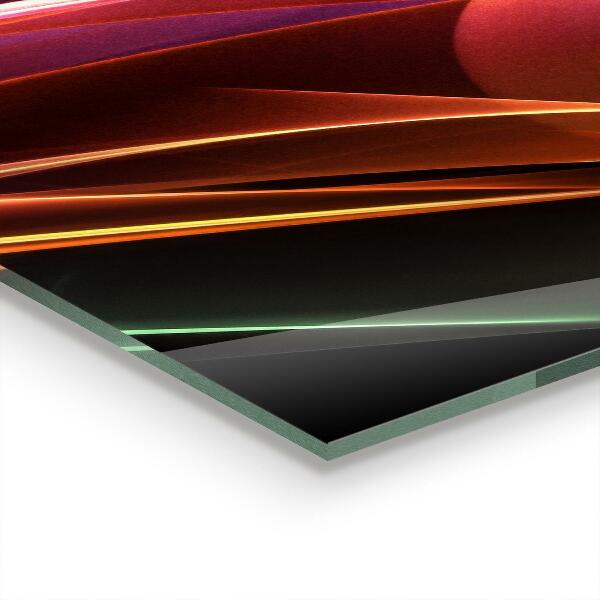 Kitchen wall panels Energy waves abstraction