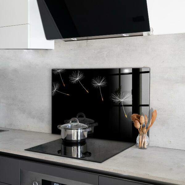 Kitchen glass panel Dandelions in the wind