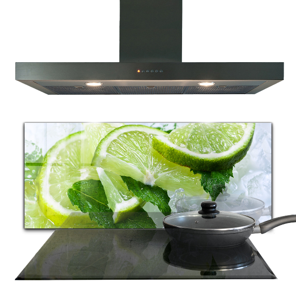 Kitchen wall panels Citrus refreshing limes