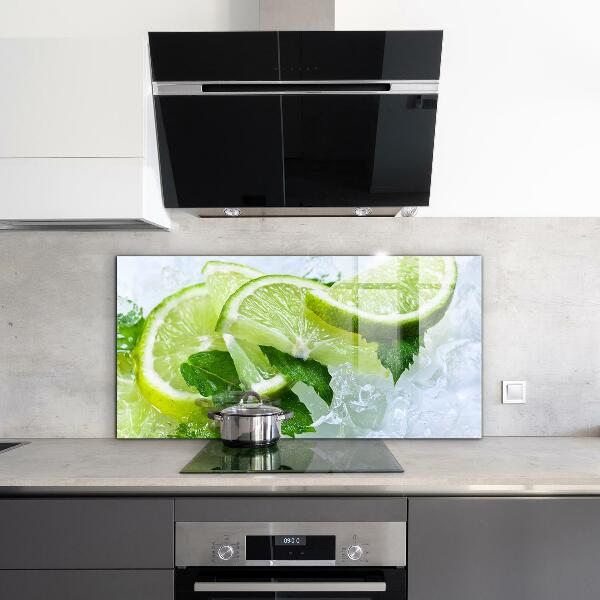 Kitchen wall panels Citrus refreshing limes