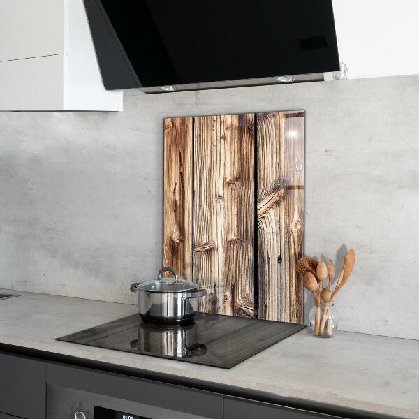 Oven splashback Old oak wood