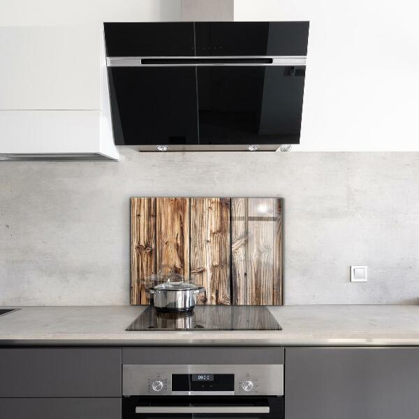 Oven splashback Old oak wood