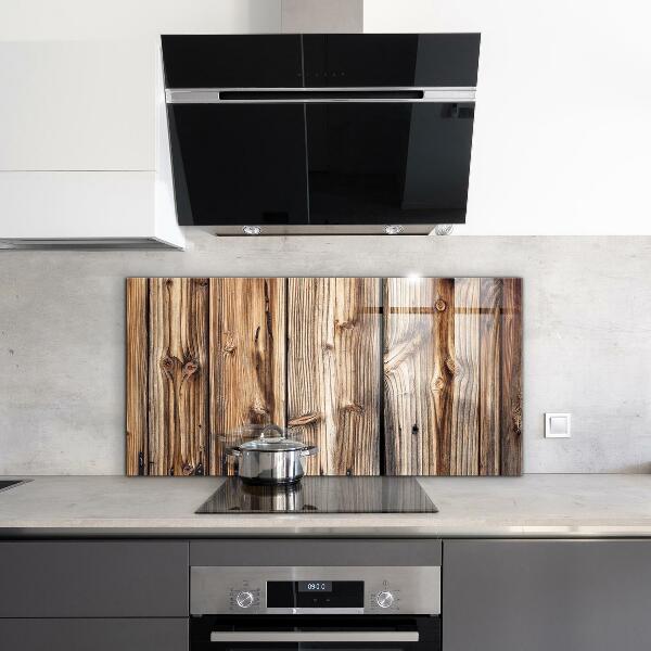Oven splashback Old oak wood
