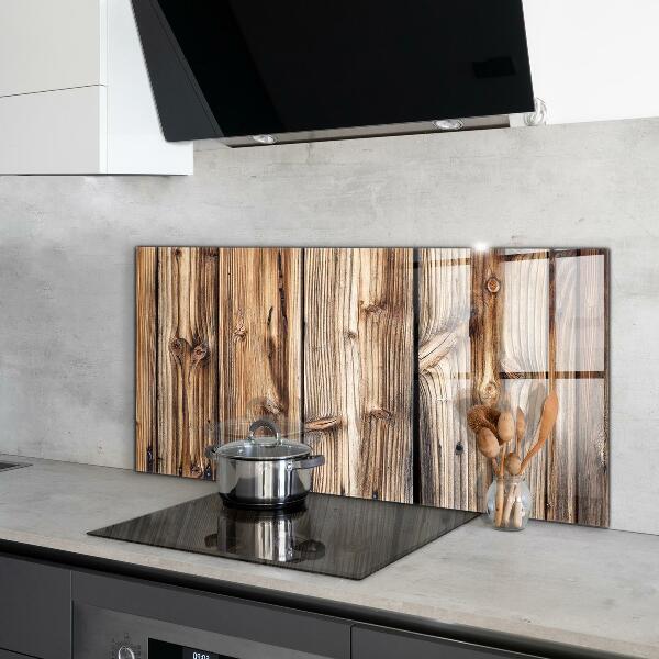 Oven splashback Old oak wood