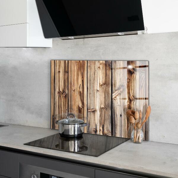 Oven splashback Old oak wood