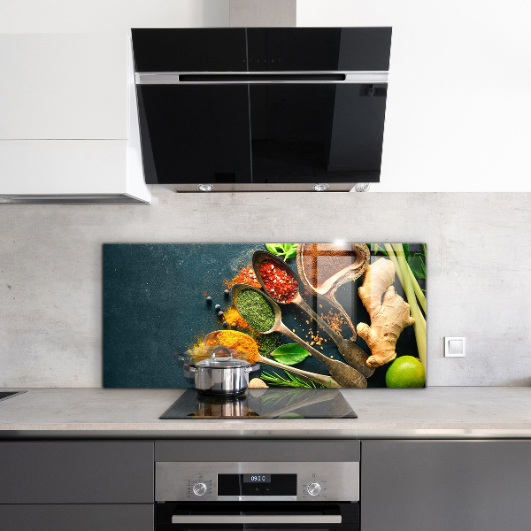 Kitchen wall panels Oriental cuisine spices